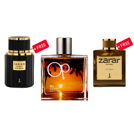 OP Gold For Him EDT 100ML (J. Janan 100ml + J. Zarar 100ml Free)